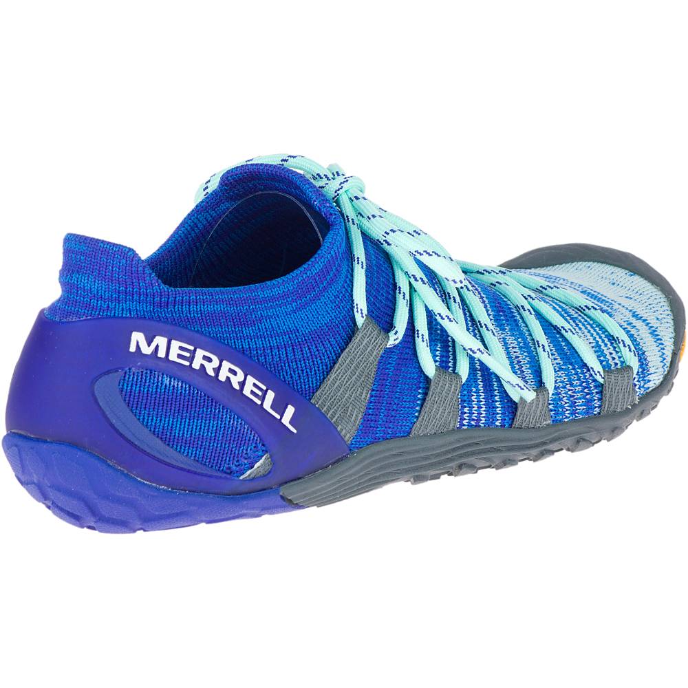 Merrell Vapor Glove 4 3D - Dámska Barefoot Obuv - Aqua / Modre (SK-76203)